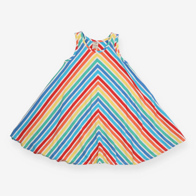 Sleeveless Tunic Dress Multi Coloured