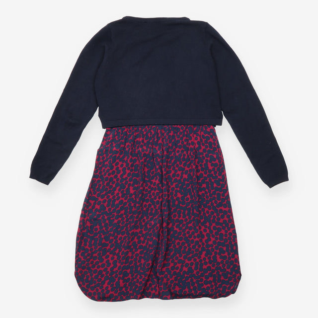 Black & Pink Leopard Print Layered Knit Maternity