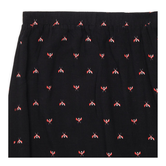 Midi Skirt Black Firefly Printed