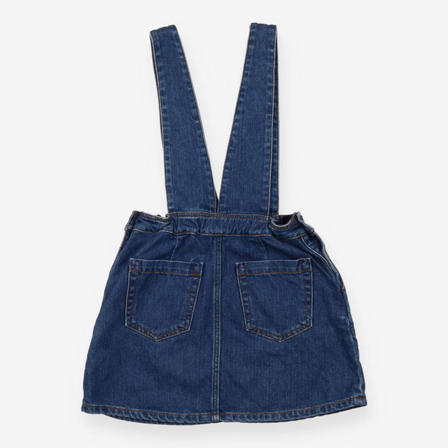 Blue Denim Pinafore Dress - Hundred Pieces