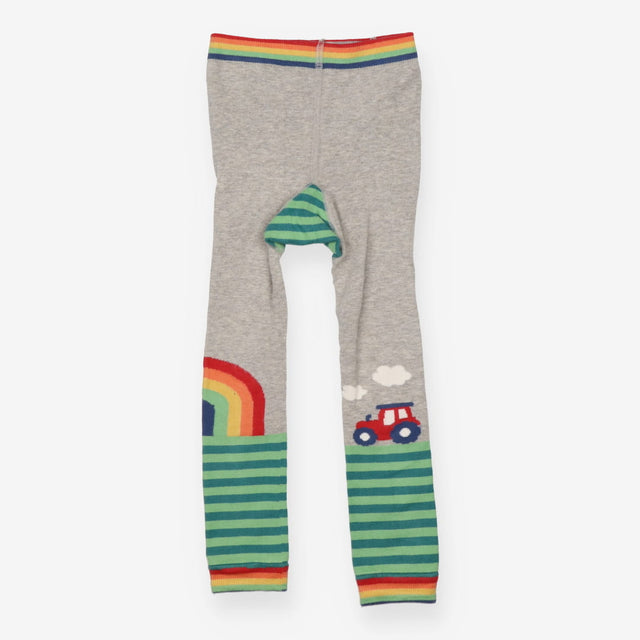 Knit leggings grey rainbow tractor