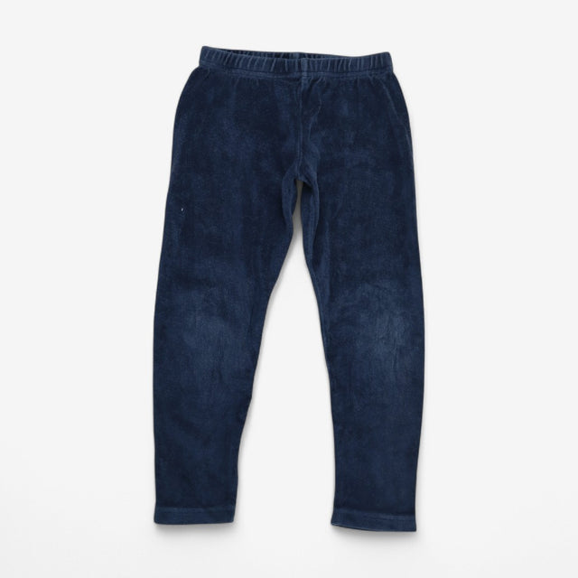 Navy velour leggings