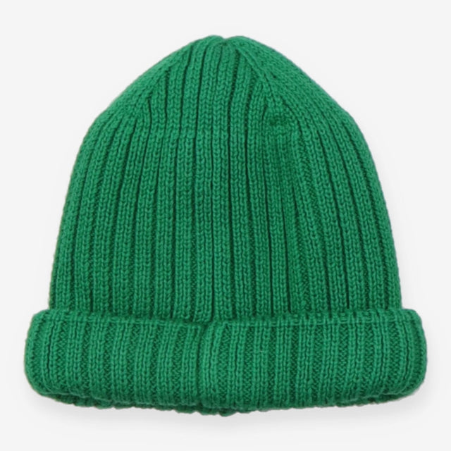Green cable knit beanie