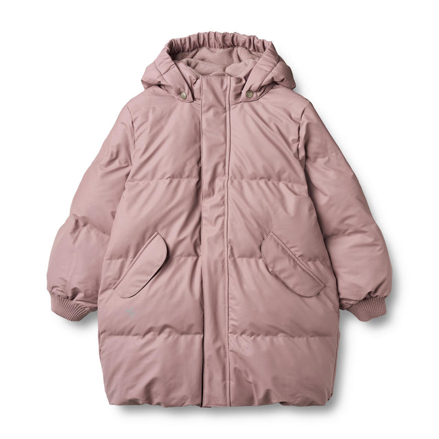 Dusty Lavender Coast PU Puffer Jacket