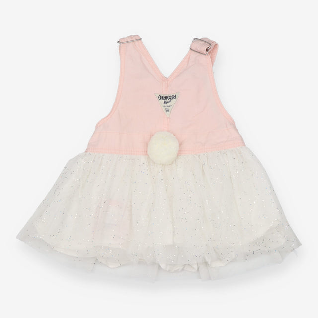Dungarees tutu dress pink rabbit