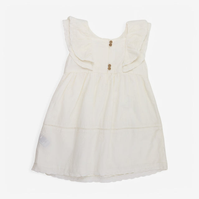 Dress cream cap sleeves lacey