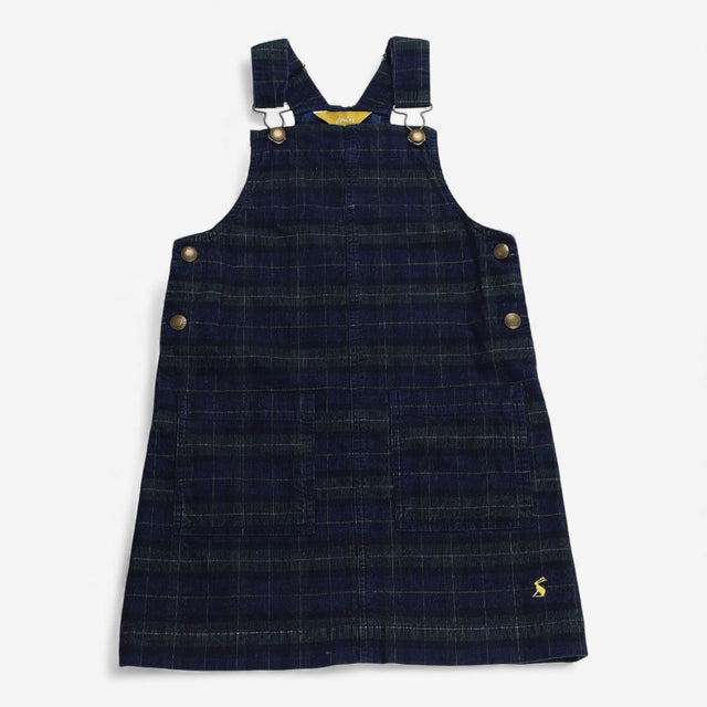 Navy plaid dress small bunny logo