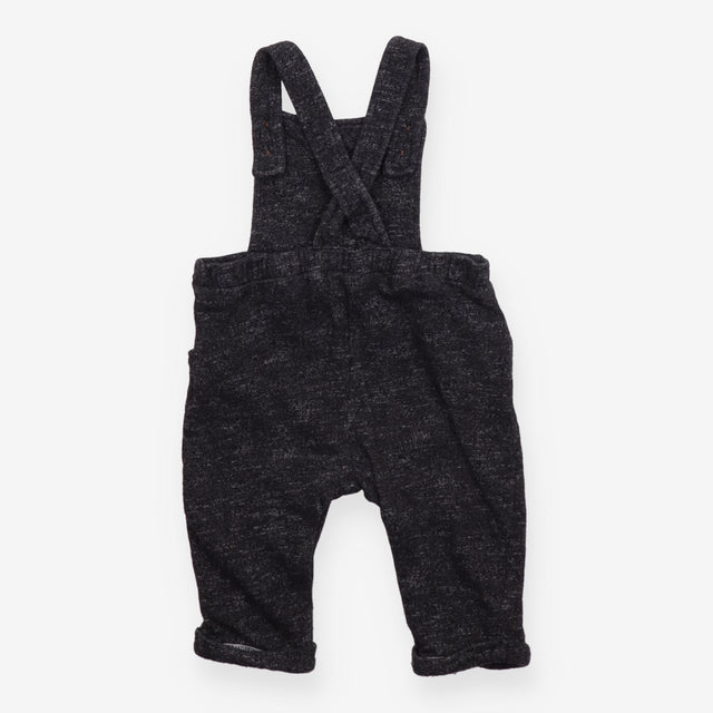 Dungarees Black Marl with Pockets