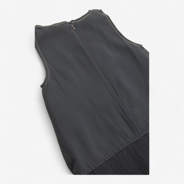 Dress chiffon with silver stitching