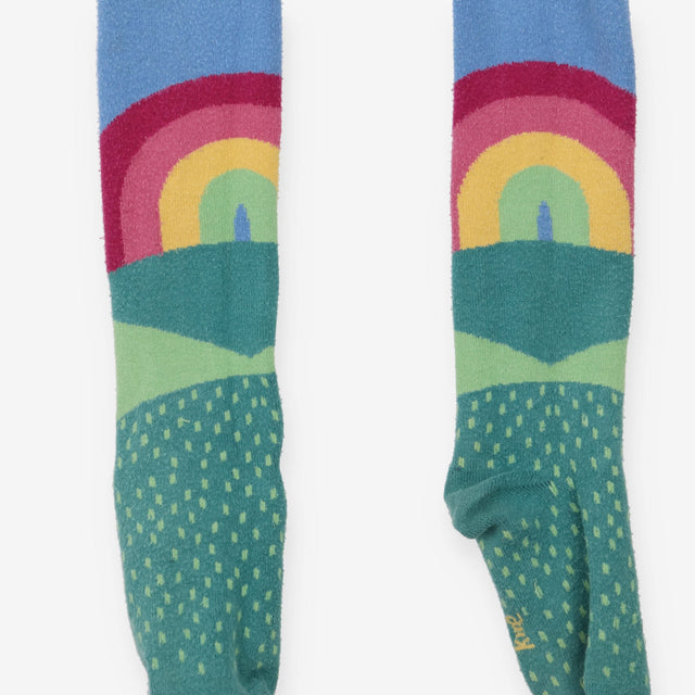 Blue Rainbow Tights