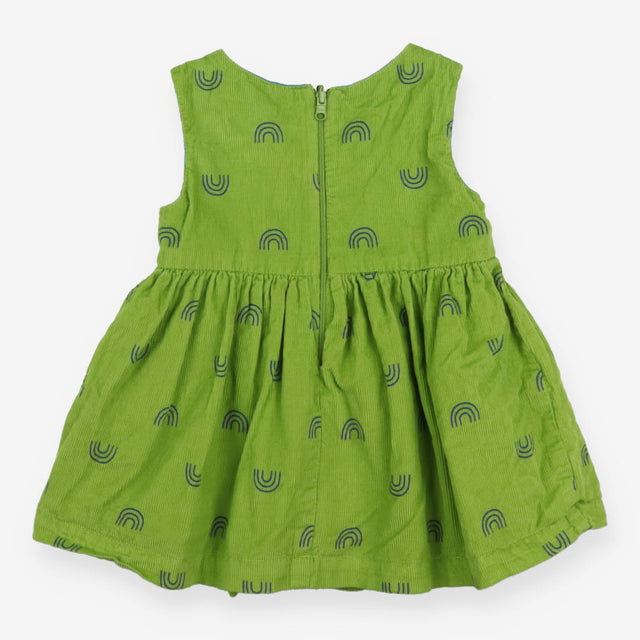 Reversible dress green and blue