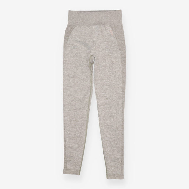 Grey Beige Marl Seamless High Waisted Leggings