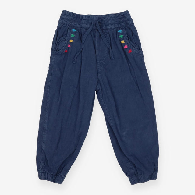 Navy Cord Pulls-Ons Hearts