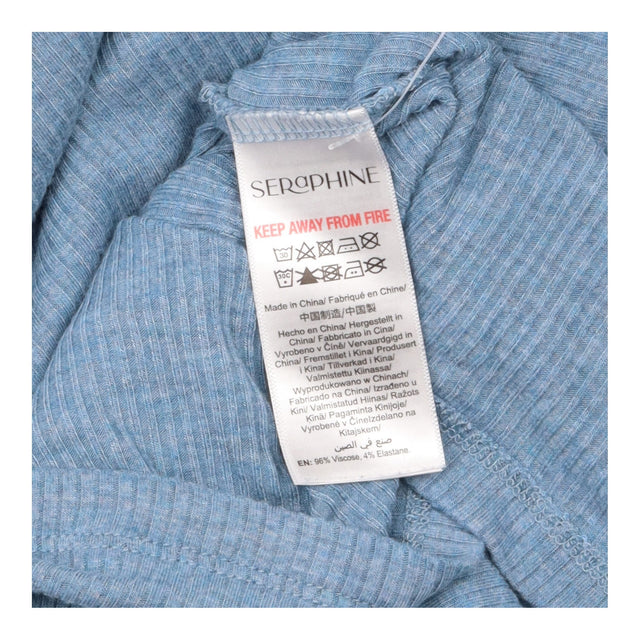 Slate Blue Ribbed Long Sleeve Maternity & Nursing