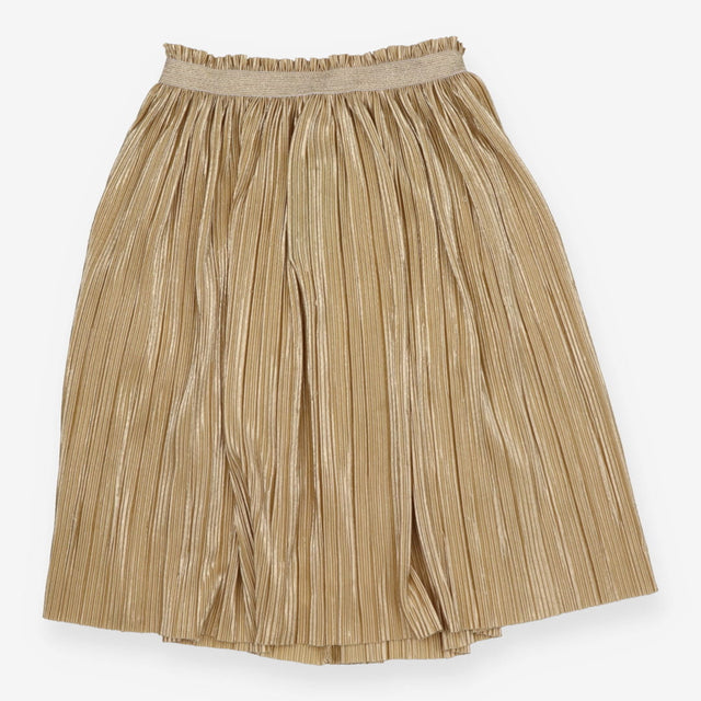 Gold midi skirt with glitter band