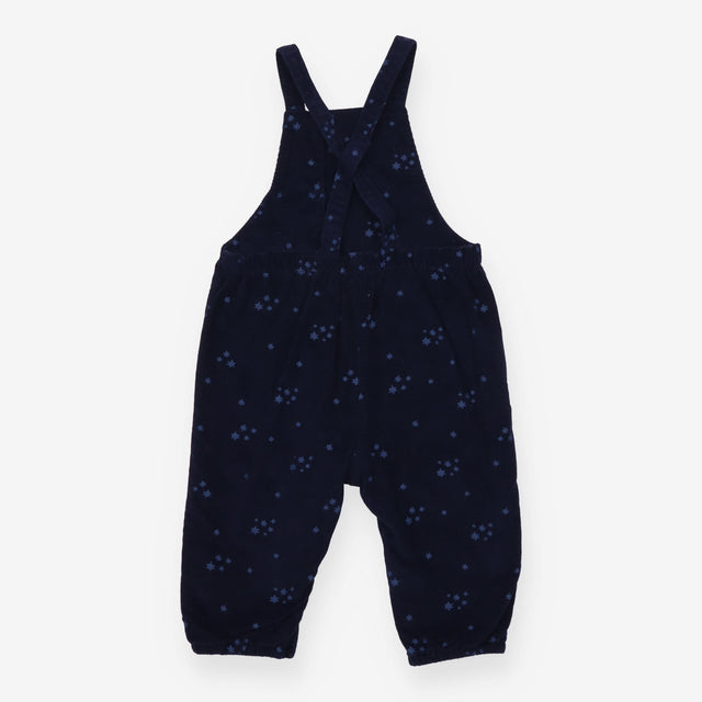 Dungarees button up navy stars