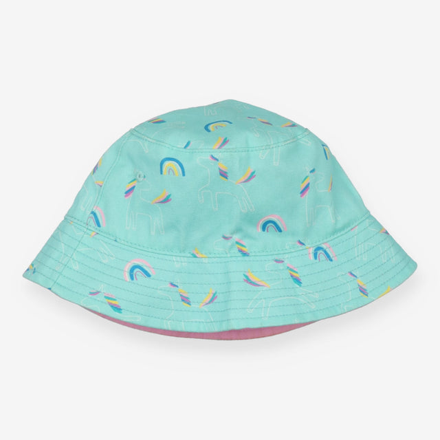 Bucket hat blue rainbow
