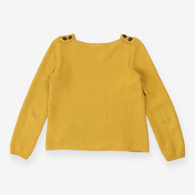 Sweater mustard with button details