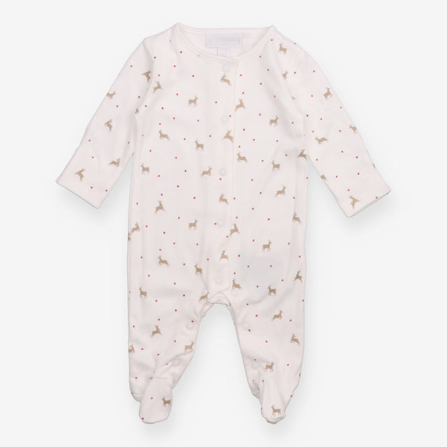 Sleepsuit white reindeer