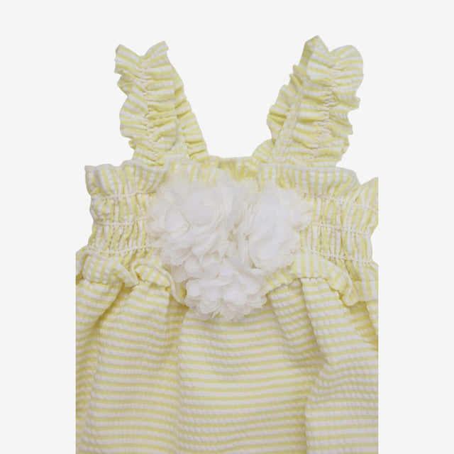 Swimsuit Yellow Stripe Seersucker