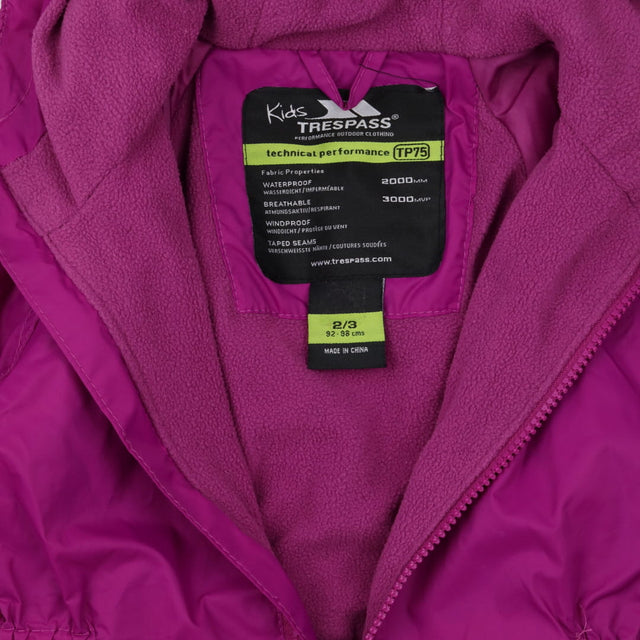 Puddlesuit Purple Fleece Lined