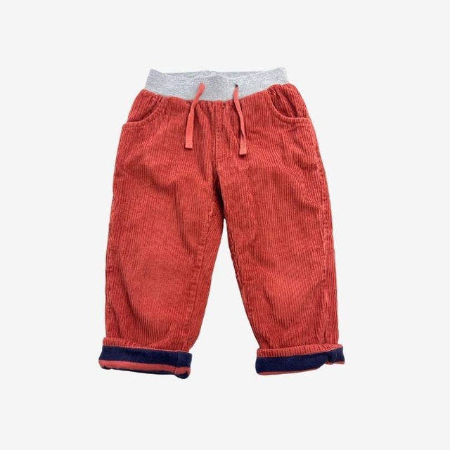 Rust Lined Cord Trouser