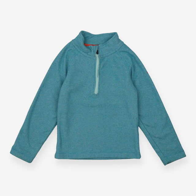 Blue half zip sweater