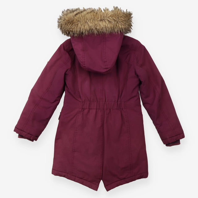 Coat purple parka
