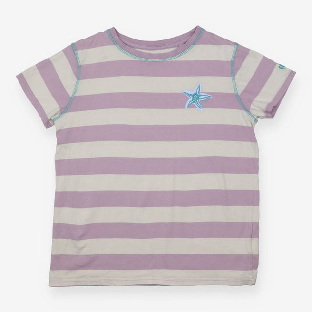 T-shirt purple stripe starfish