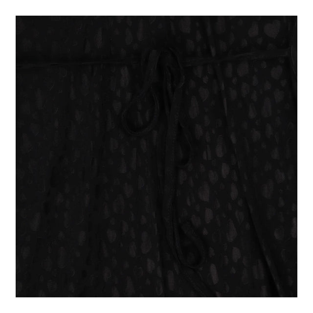 Black Heart Jacquard Midi Dress | Sustainable