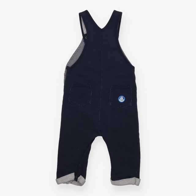Jersey Dungarees Navy with Poppers