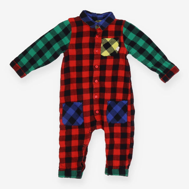 Playsuit colourful check