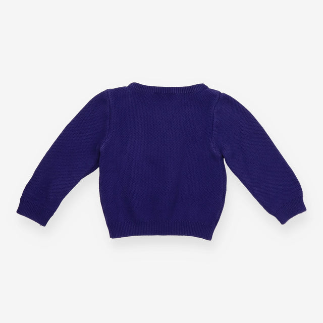 Purple Knit Cardigan