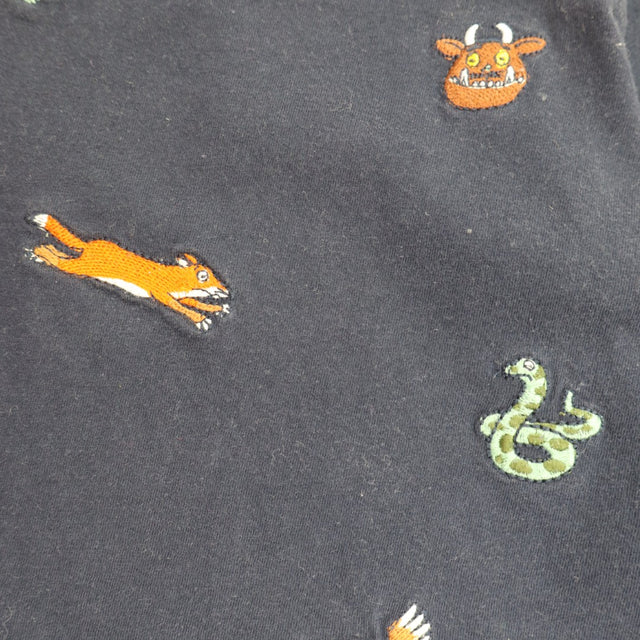 T-Shirt Navy Long Sleeve Gruffalo Friends Applique