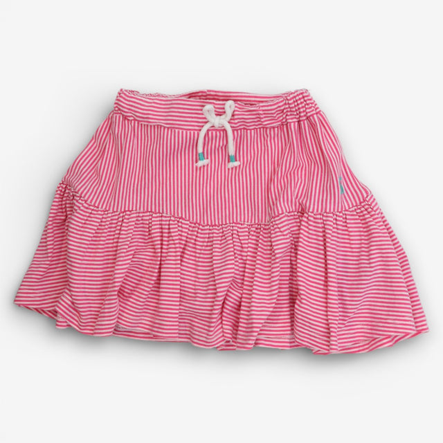 Pink striped skater skirt