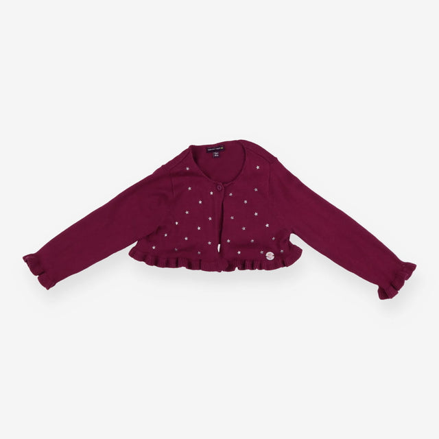 Cardigan purple stars frills