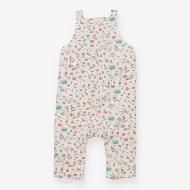 Dungarees white park details