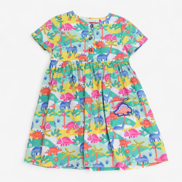 Dress green dinosaurs with pockets