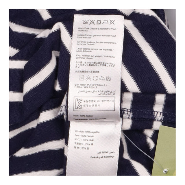 Navy White Striped Long Sleeve Cotton Top Marina S