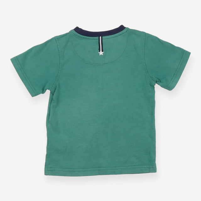 Green t-rex print tee