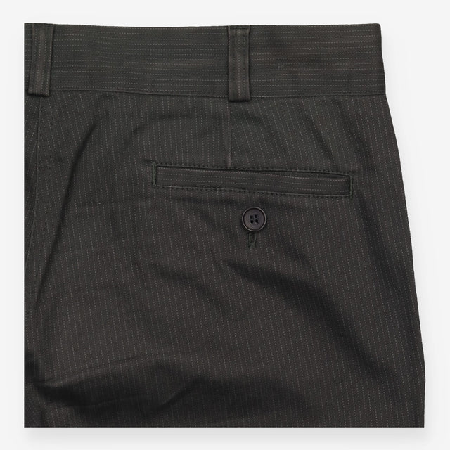 Reiss Dark Charcoal Pinstripe Tailored Smart Trous