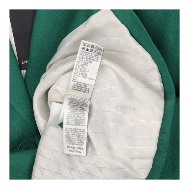 Green Linen Blend Blazer