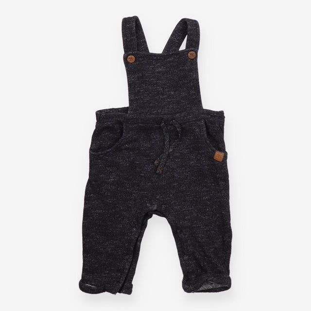 Dungarees Black Marl with Pockets
