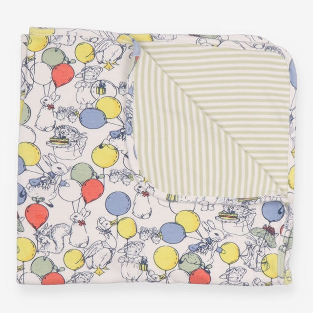 peter rabbit tea party blanket reversible blanket