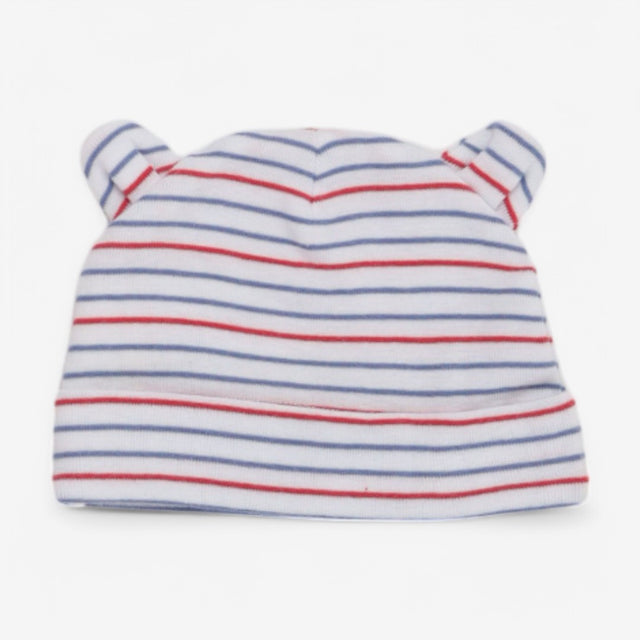 Baby Hat Red & Blue Striped