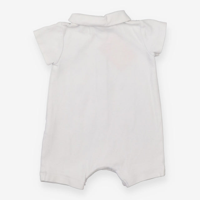 White shortie romper beach theme
