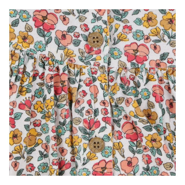 Dress cord yellow orange flowers LS