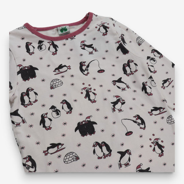 T-shirt Cream and rose penguin life