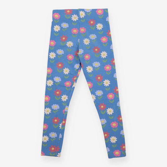 Leggings Blue Happy Flowers