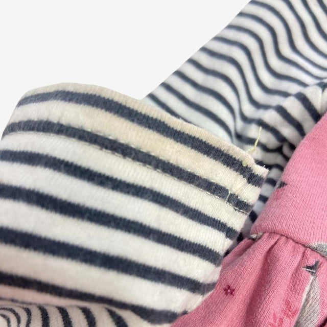 Pink Jersey Penguin Pinafore Dress